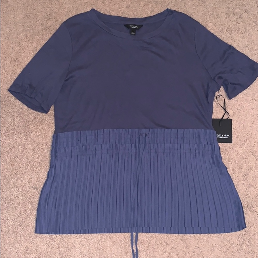 NWT pleated top